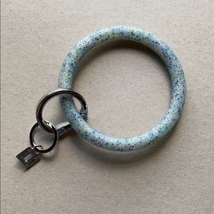 O Venture Silicone Blue Confetti Key Ring